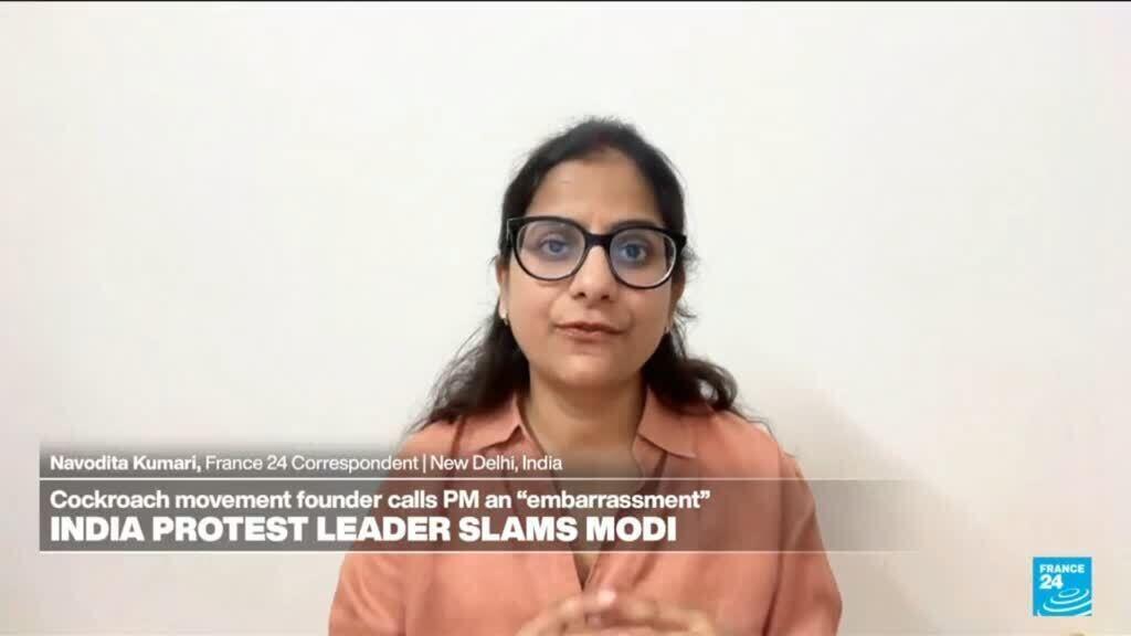 Video thumbnail for India's 'cockroach' leaders vow to keep up election protests
