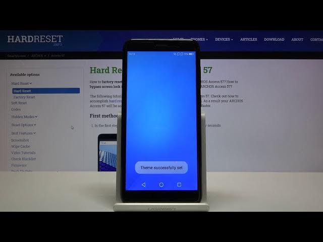 Video thumbnail for How to Change Device Theme on Archos Access 57 – Install New Theme