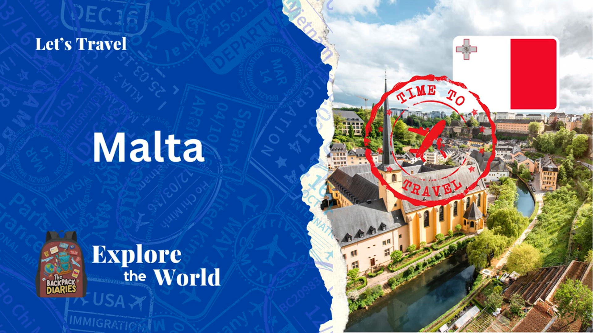 Video thumbnail for Let's Travel to Malta | The Backpack Diaries