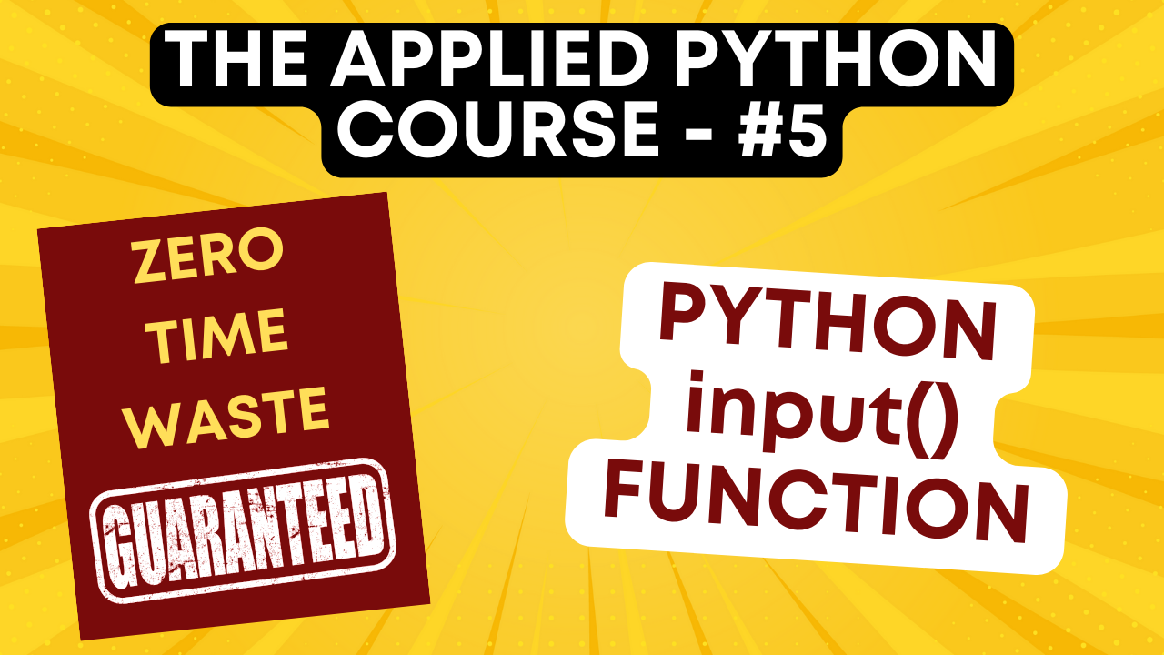 'Video thumbnail for Python input Function'