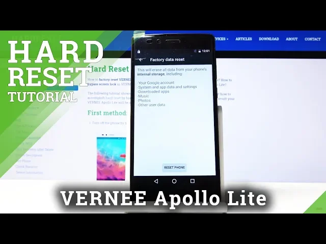 Video thumbnail for How to Hard Reset VERNEE Apollo Lite – Wipe Data