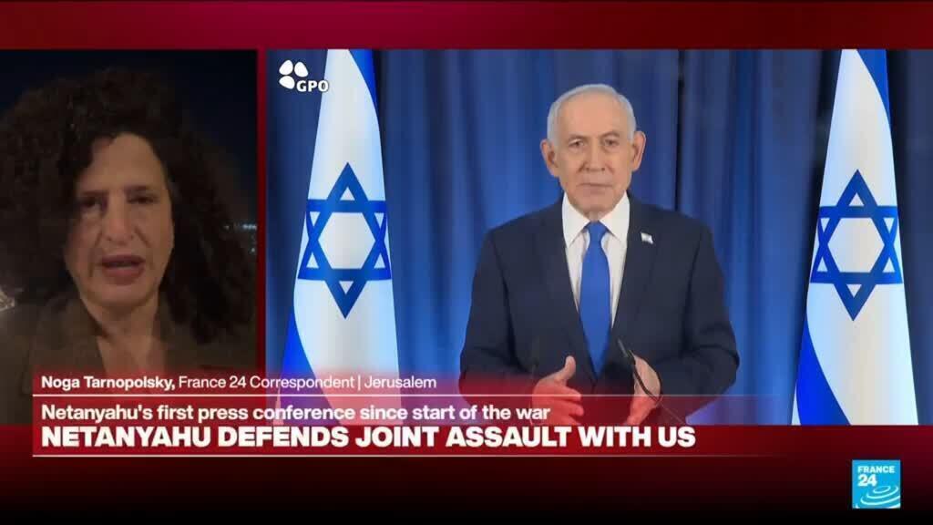 Video thumbnail for Netanyahu says new Iran leader 'can't show his face in public'