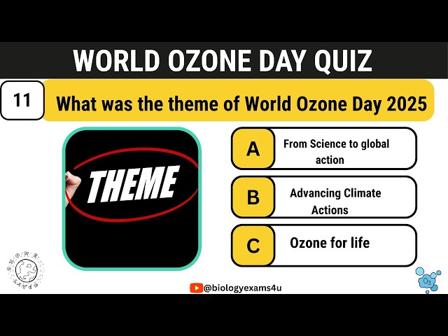 Video thumbnail for World Ozone Day Quiz || Quiz on Ozone || Ozone Trivia Quiz
