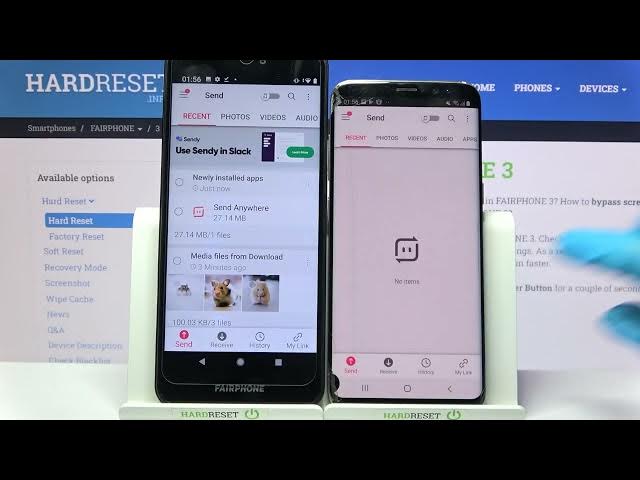 Video thumbnail for Transfer files from FairPhone 3 To An Android  Device (Send anywhere)