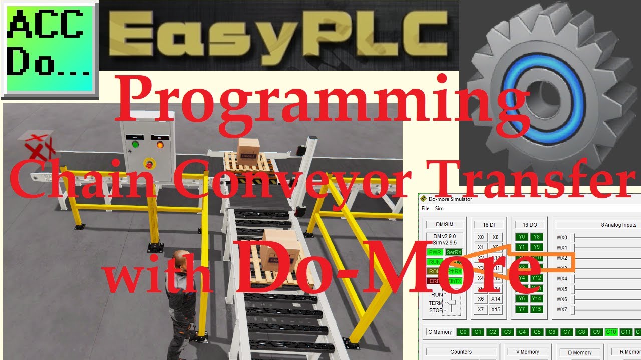 'Video thumbnail for Programming Chain Conveyor Transfer with Do-More'