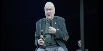 Video thumbnail for Video: John Kander Joins CABARET Cast to Celebrate 58th Anniversary