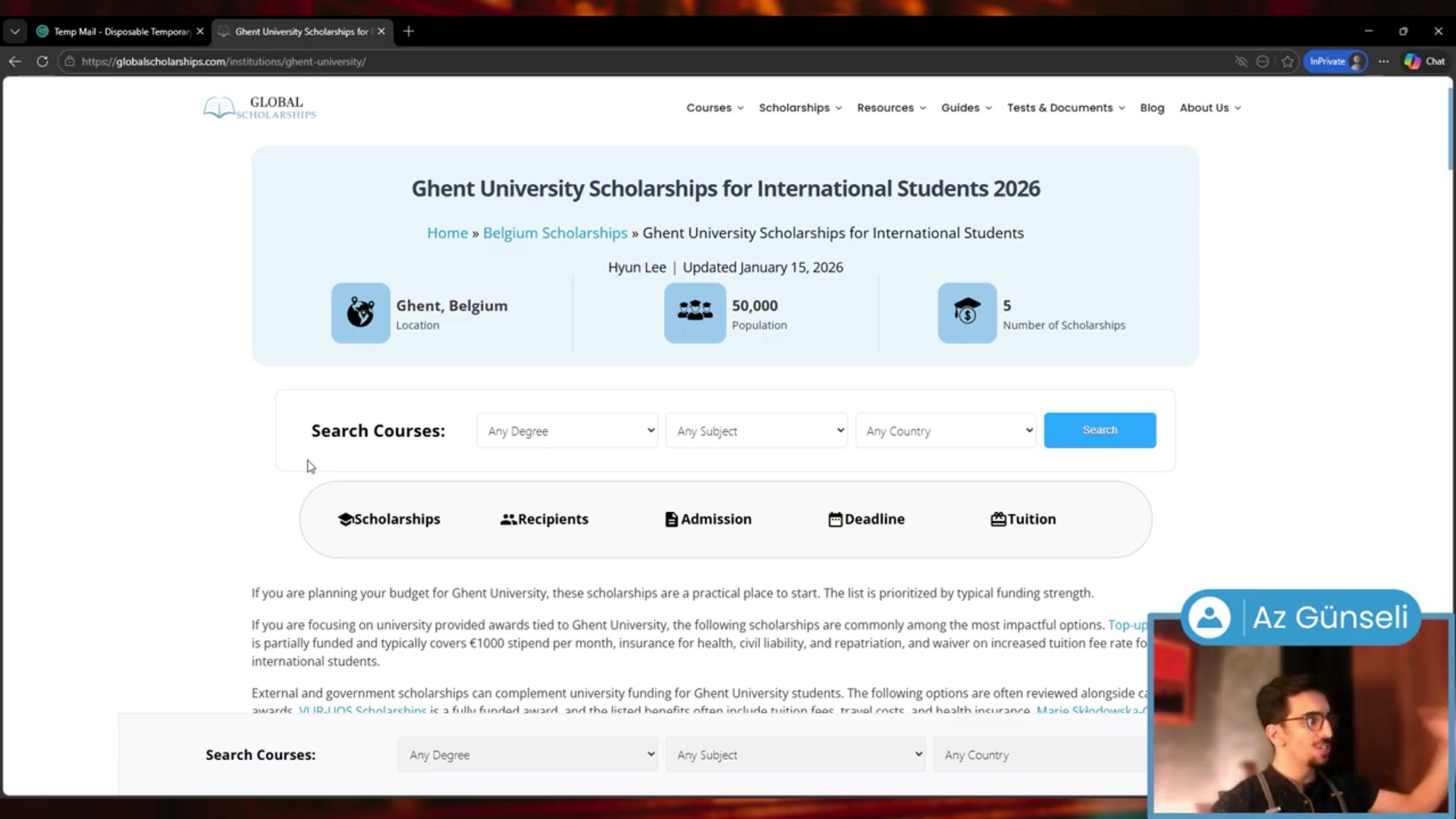 Video thumbnail for Applying to University of Ghent | Study in Belgium