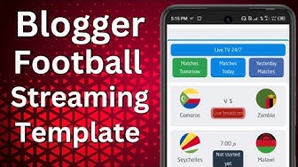 'Video thumbnail for Blogger Football theme Download'
