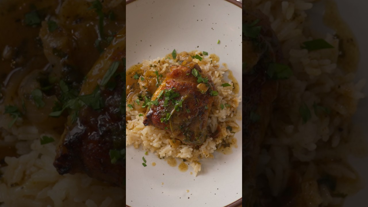 Video thumbnail for Braised Cilantro Lime Chicken & Rice