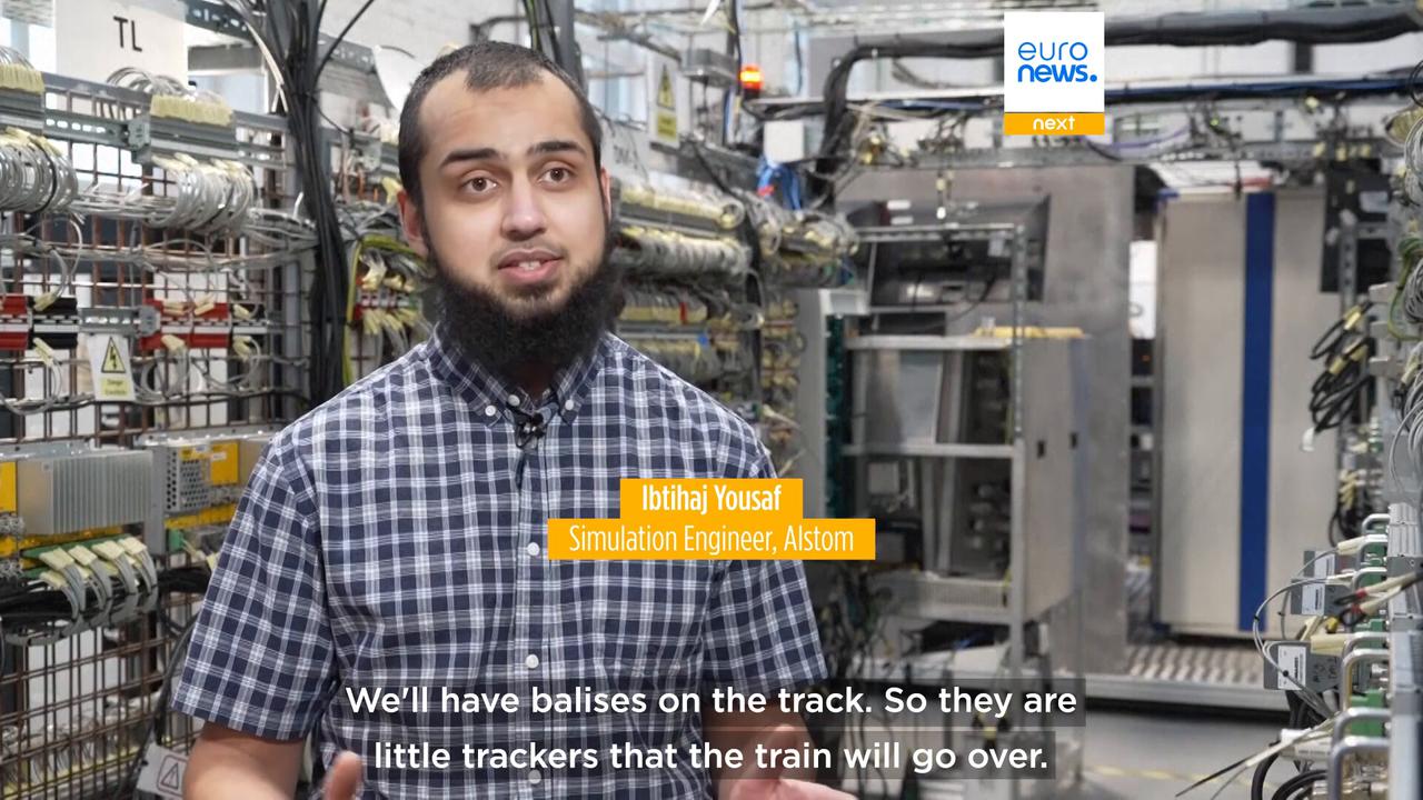 Video thumbnail for Inside the UK train factory testing the technology that could make driverless trains a reality