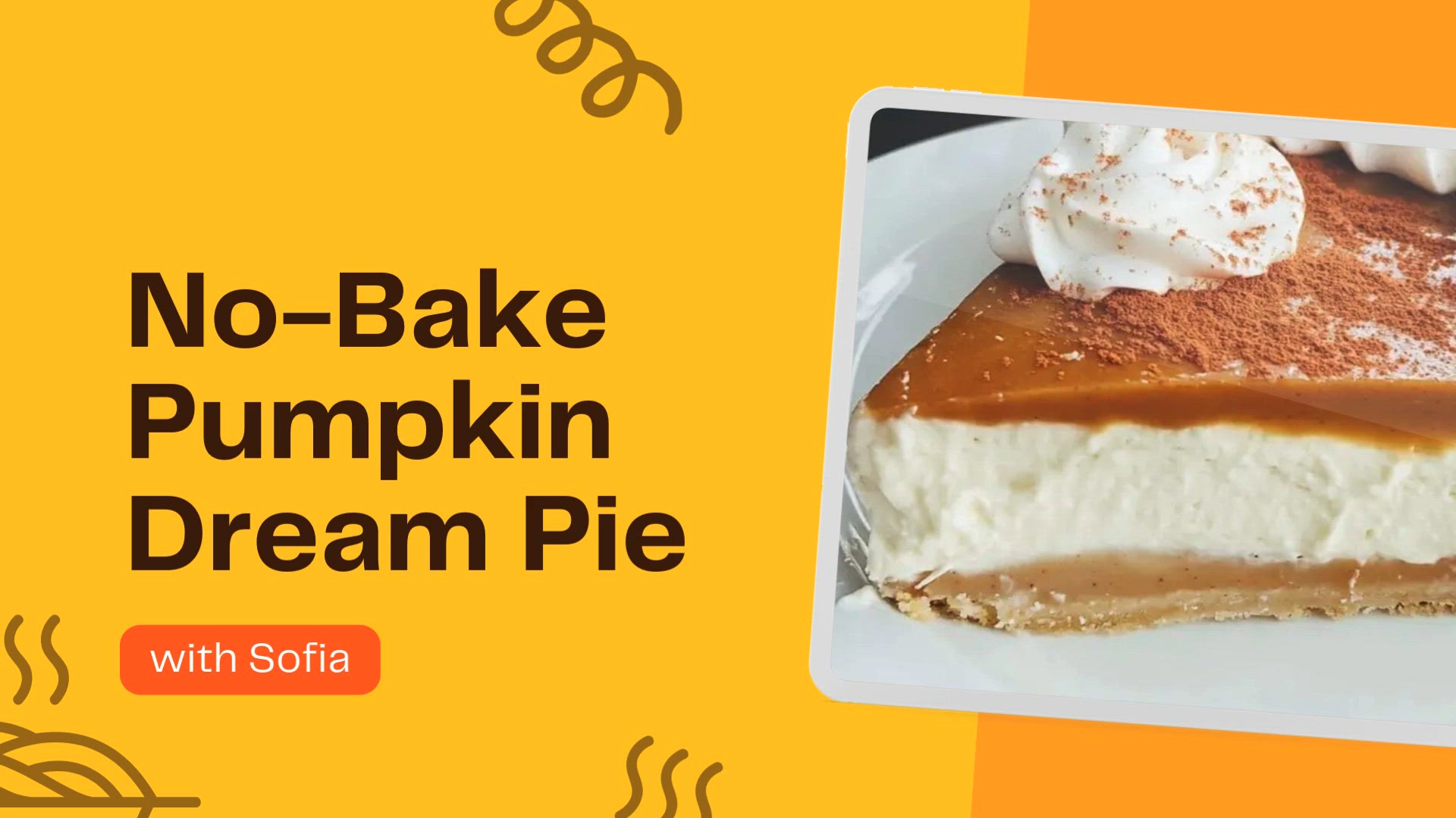Video thumbnail for No-Bake Pumpkin Dream Pie