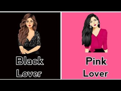 Video thumbnail for Black lover VS Pink Lover|Pink VS Black|dress👗|nail 💅|heels👠|lips👄|