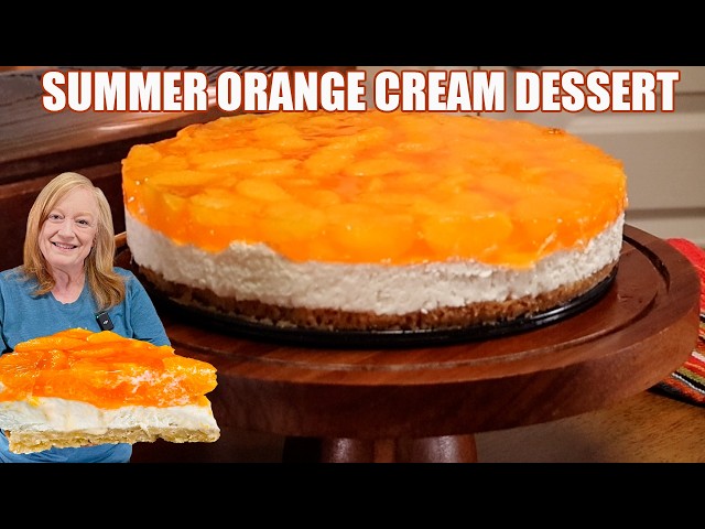 Video thumbnail for SUMMER ORANGE CREAM DESSERT A Bright Citrus Delight