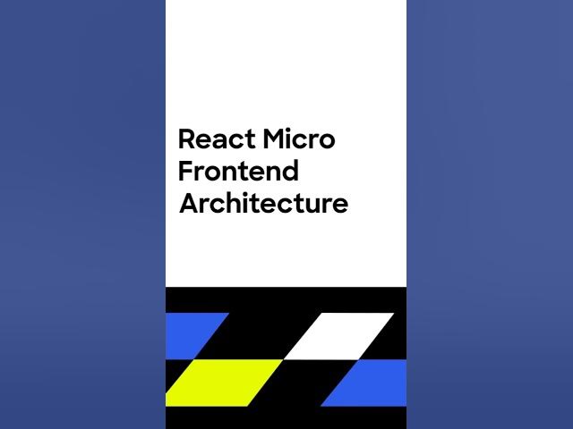 Video thumbnail for React Micro Frontend Module Federation Example #reactjs #frontendcourse #webdev #shorts #frontend