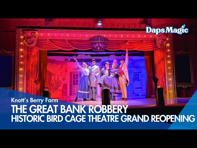 Video thumbnail for The Great Bank Robbery | Grand Reopening of the Historic Bird Cage Theatre | Knott's Berry Farm 4K