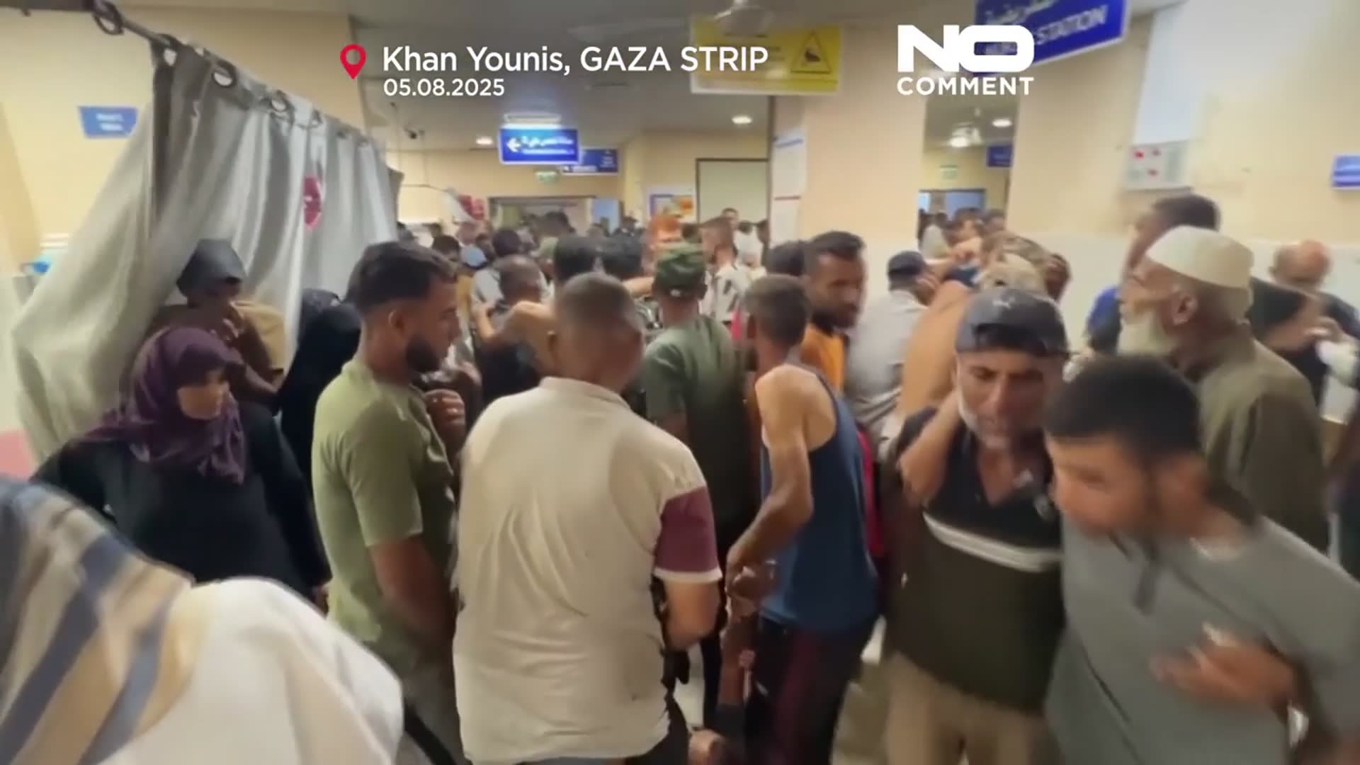 'Video thumbnail for Israeli airstrikes kill dozens in Gaza as UN clinic area hit'