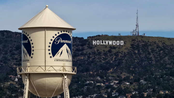 Video thumbnail for Paramount-Warner Merger Hits Roadblock in California
