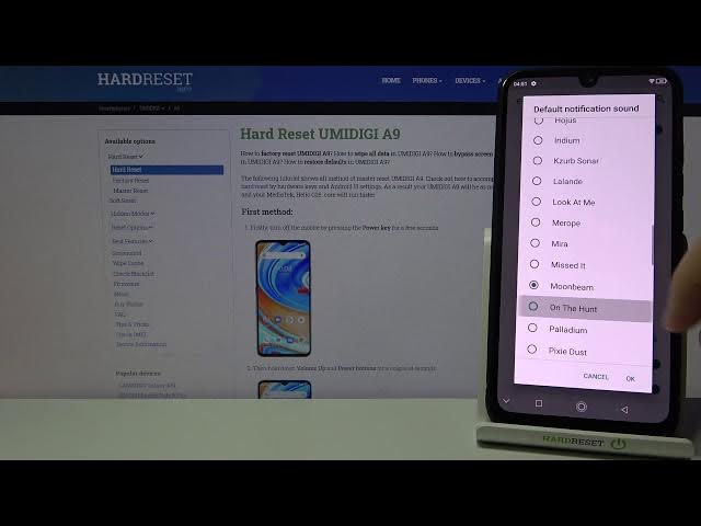 Video thumbnail for Default Notification Sounds in UMIDIGI A9 – List of Notification Tones