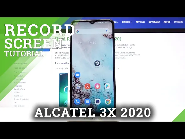 Video thumbnail for How to Record Screen in ALCATEL 3X (2020) – Save Displayed Content