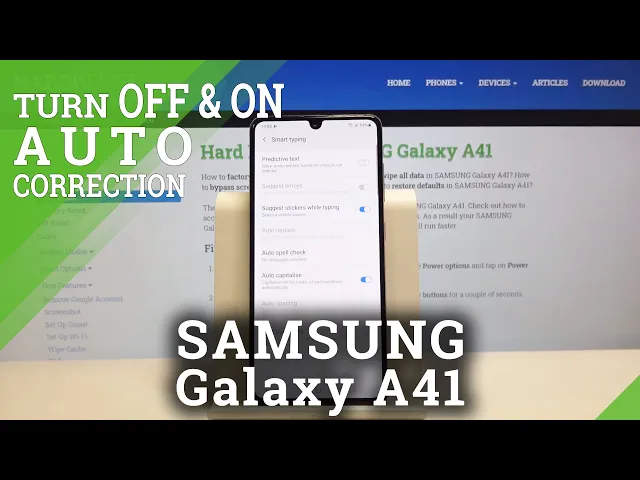 Video thumbnail for How to Enter Auto Correction Settings in Samsung Galaxy A41 Enter -  Set Up Auto Correction