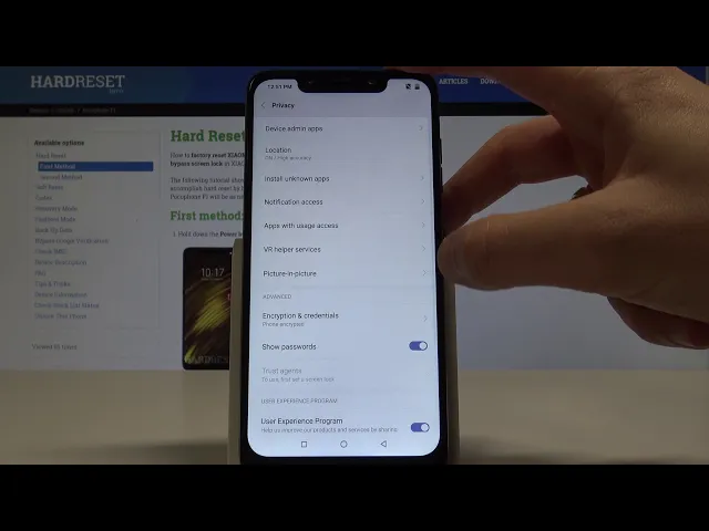 Video thumbnail for How to Clear Credentials on XIAOMI Pocophone F1 - Remove User Licences