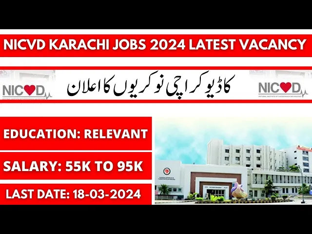 Video thumbnail for NICVD Karachi Jobs 2024 Latest Advertisement, Karachi Hospital Vacancy 2024