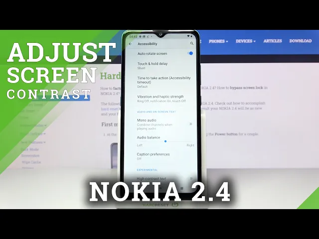 Video thumbnail for Turn On High Contrast Text Option / Manage System Text in NOKIA 2.4