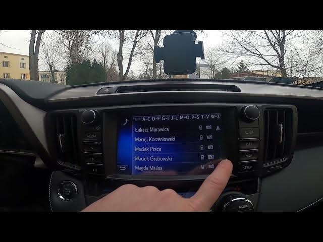 Video thumbnail for How to Make Phone Call via Bluetooth in Toyota RAV 4 IV (2013 - 2018) - Make Phone Call