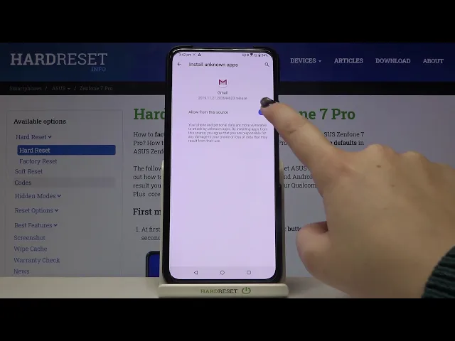 Video thumbnail for How to Install Unknown Apps on ASUS Zenfone 7 Pro - Allow Unknown Sources