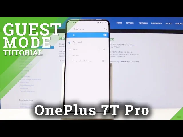 Video thumbnail for How to Enter Guest Mode in OnePlus 7T Pro – Switch User