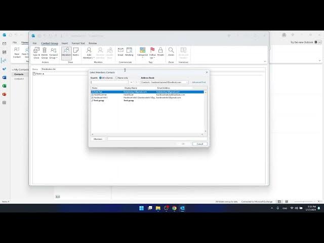 Video thumbnail for How to Create a Distribution List in Outlook
