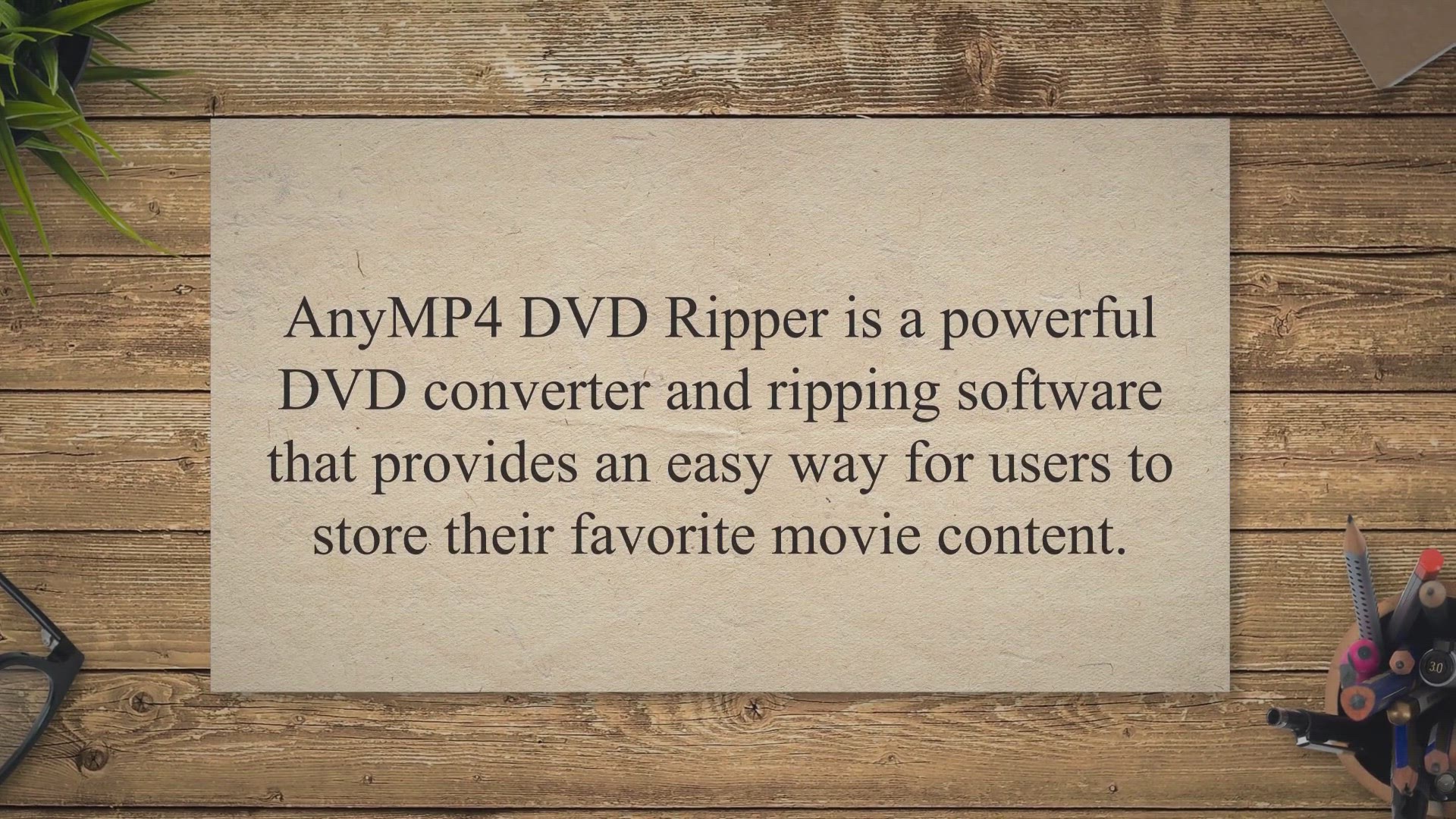 'Video thumbnail for Get AnyMP4 DVD Ripper Free for Windows - 1 Year License Today!'