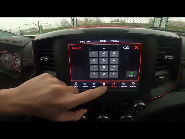 Video thumbnail for How to Make Phone Calls via Bluetooth in Dodge RAM REBEL 1500 II ( 2019 - now ) | Dial a Number