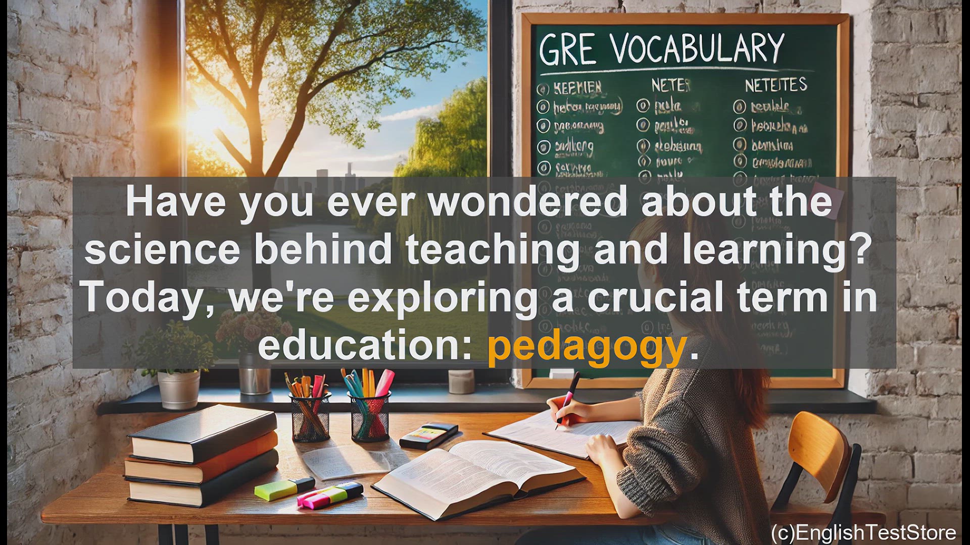 'Video thumbnail for GRE Vocabulary Lesson: The Science of Teaching - Understanding Pedagogy'