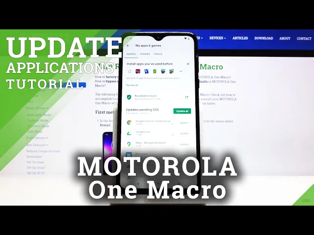 Video thumbnail for How to Automatically Download Apps Updates for Motorola One Macro - Update Apps