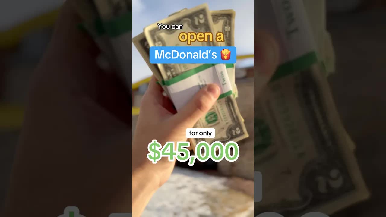 'Video thumbnail for You can open a McDonald’s for only $45k… (But there’s a catch)'