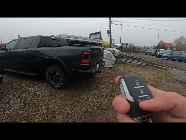 Video thumbnail for How to Open Tailgate with the Keyfob in Dodge RAM REBEL 1500 II ( 2019 - now )