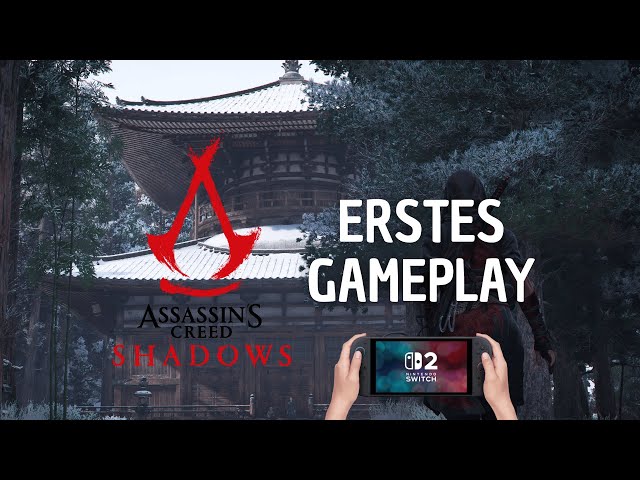 Video thumbnail for So läuft Assassin's Creed Shadows auf Nintendo Switch 2