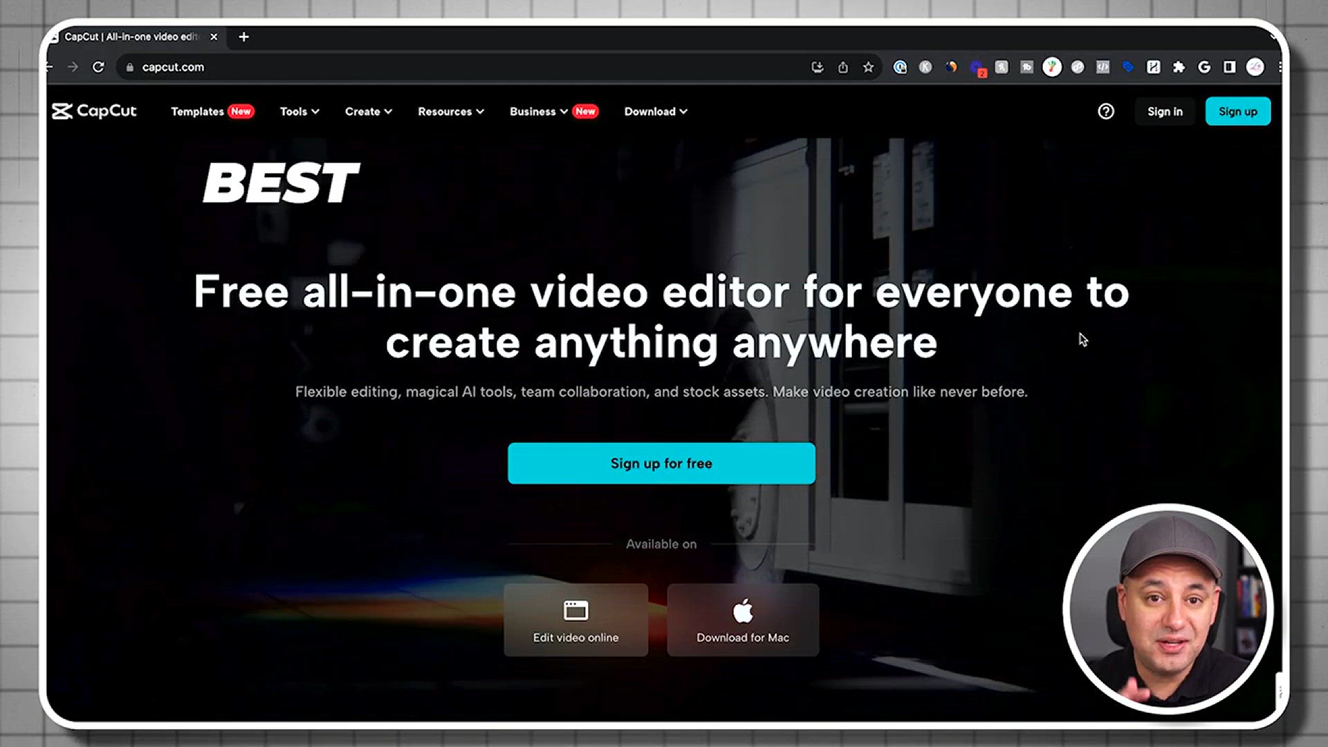 'Video thumbnail for CapCut Tutorial for Mac and PC 2024 Best Free Video Editor'