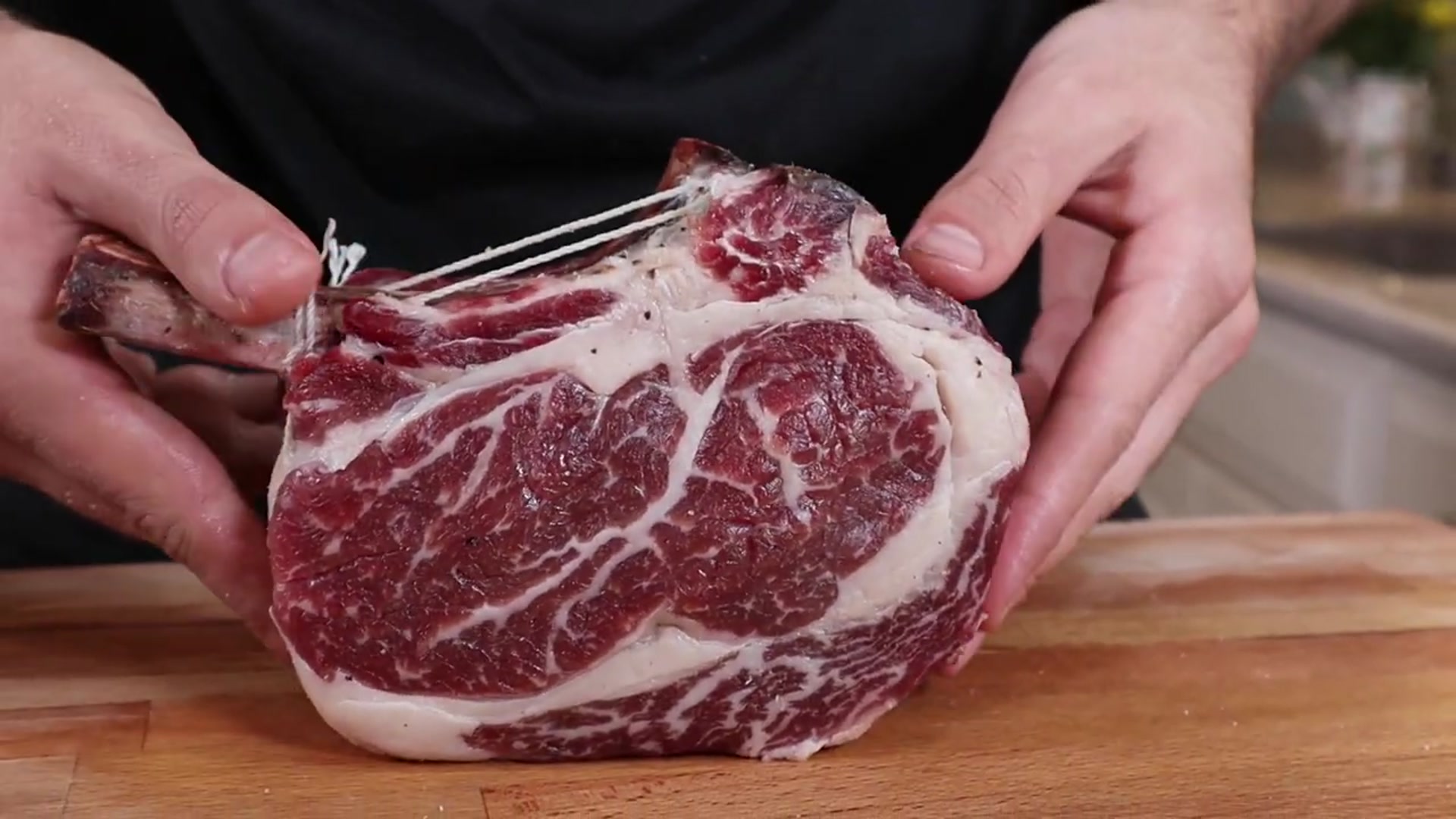 Video thumbnail for How to Cook the Perfect THICK Steak  The DOUBLE CRUST Ribeye(720P HD)