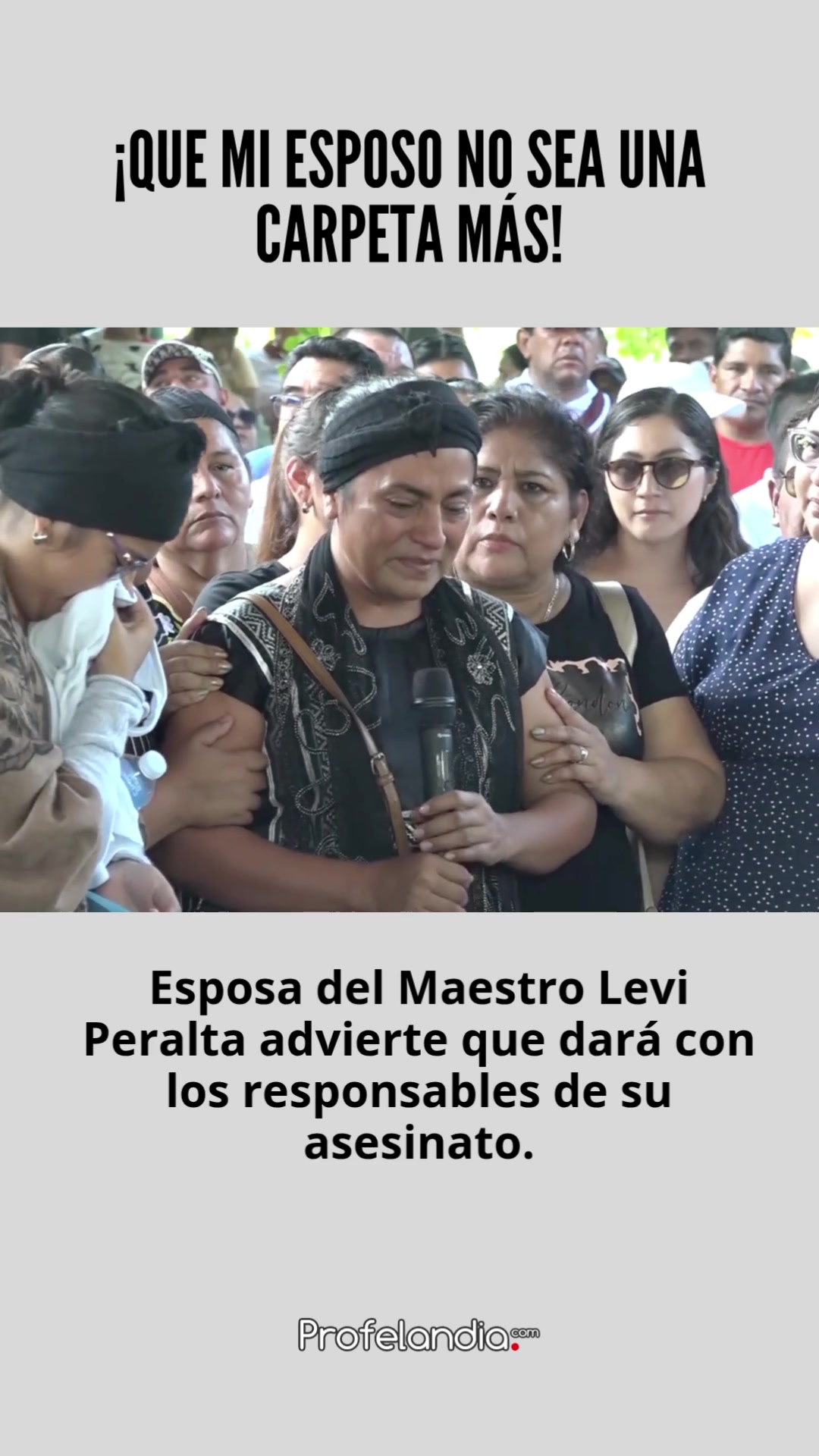 Video thumbnail for Esposa del Maestro Levi Peralta exige justicia