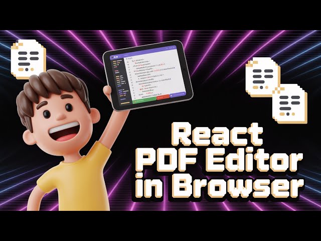 Video thumbnail for Build a React.js Adobe Acrobat PDF Editor Editor in Browser Using PDF-LIB & pdfjs-dist Library in TS