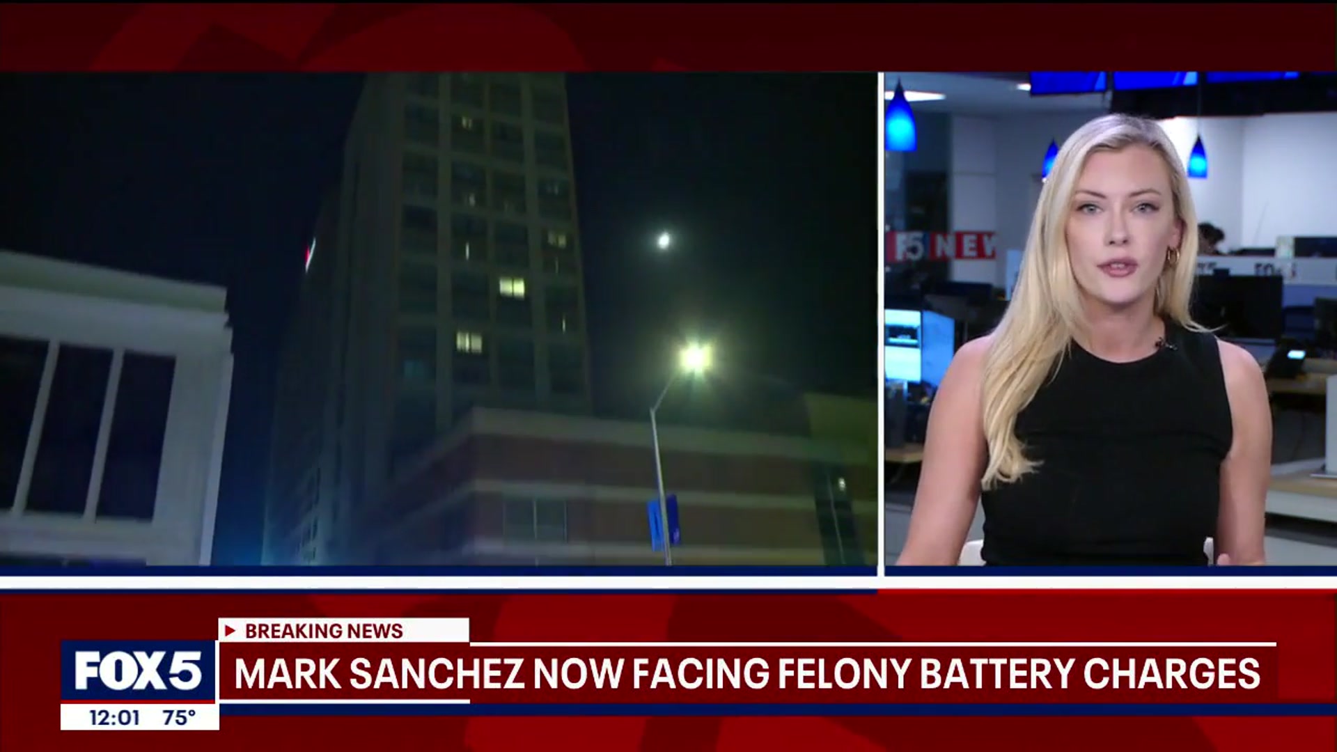 'Video thumbnail for Former Jets' QB Mark Sanchez now facing felony battery charges'