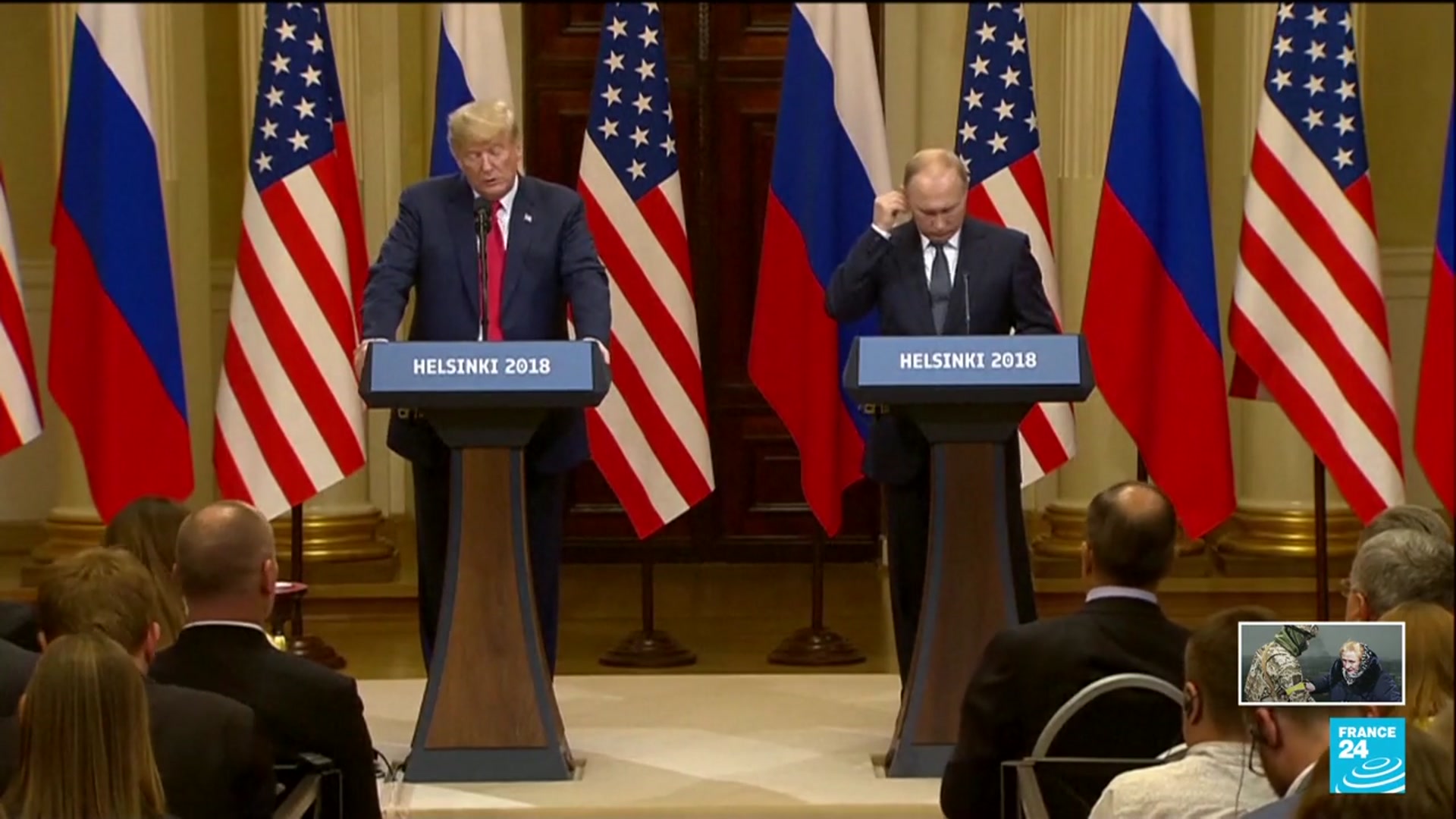 'Video thumbnail for Trump leaves on Air Force One to meet Putin for Ukraine talks in Alaska'