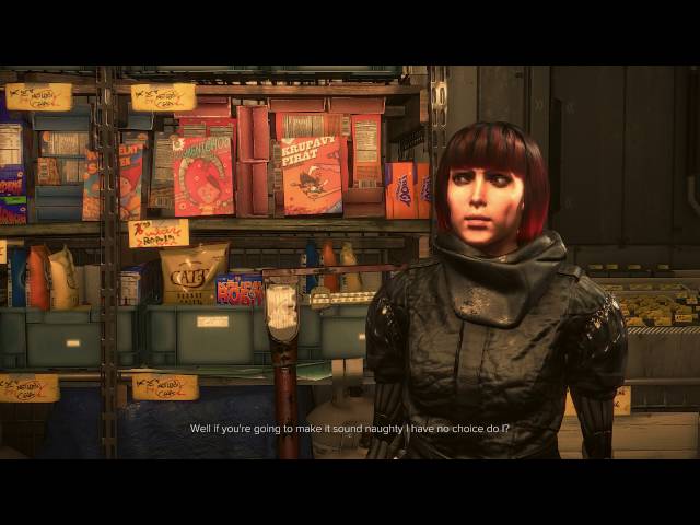 Video thumbnail for Deus Ex: Mankind Divided - Golem City: Entity Werzbowski Store Owner (Biocell Designer) Introduction