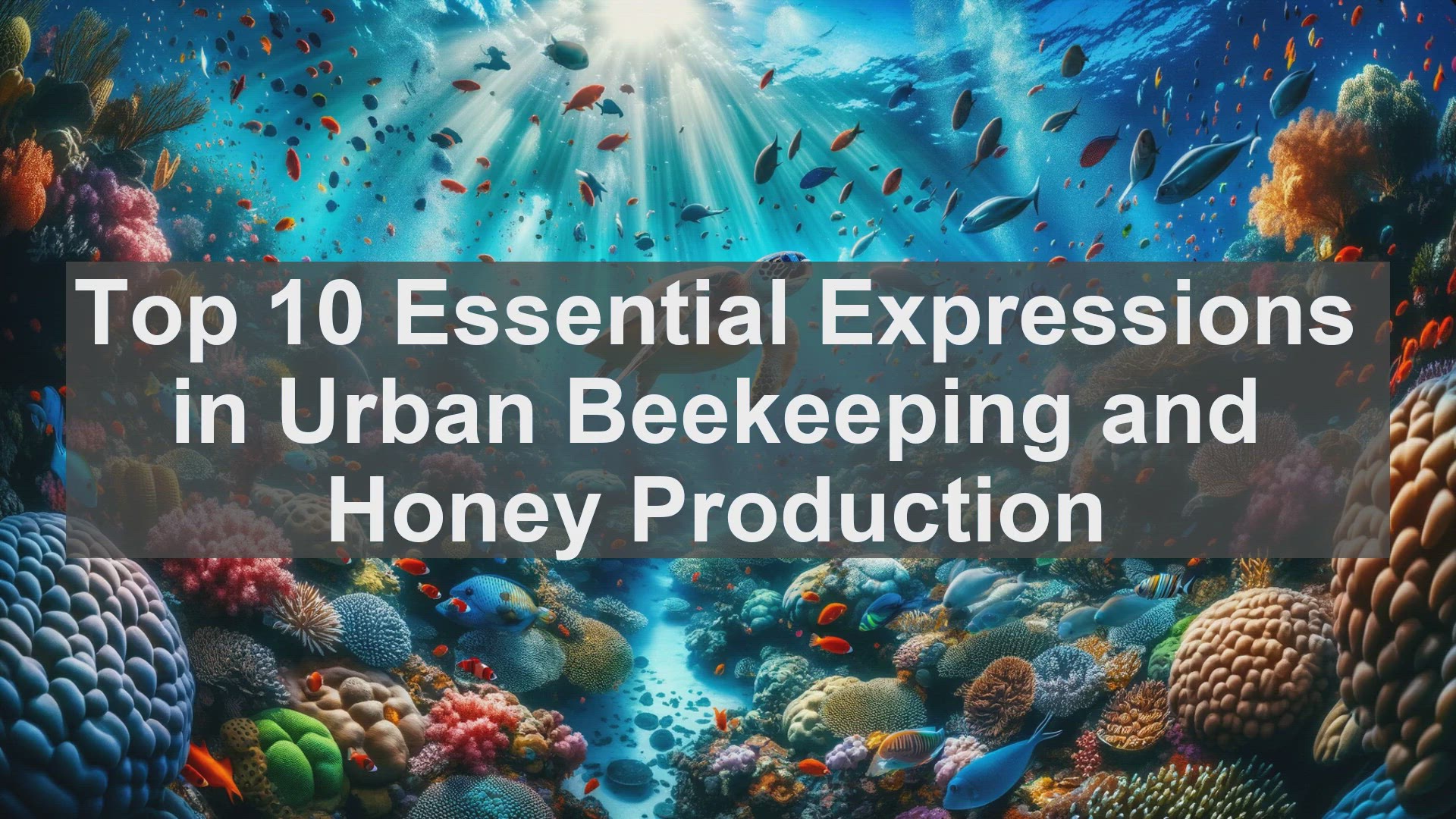 'Video thumbnail for Top 10 Essential Expressions in Urban Beekeeping and Honey Production'