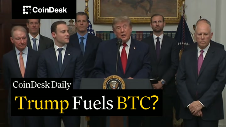 Video thumbnail for Bitcoin jumps above $71K as Trump pushes Congress on Clarity Act