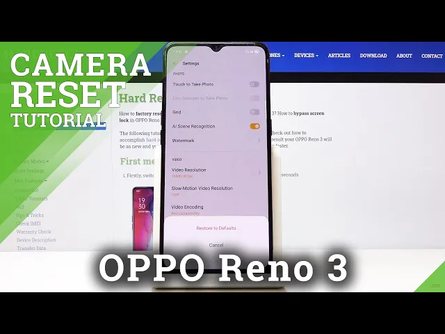 Video thumbnail for How to Reset Camera on OPPO Reno 3 - Restore Camera Settings