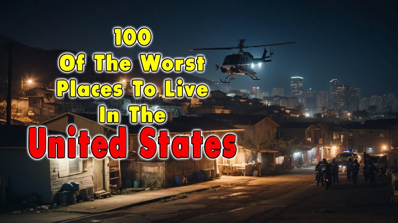 Video thumbnail for 100 Of The Worst Places to Live in The United States