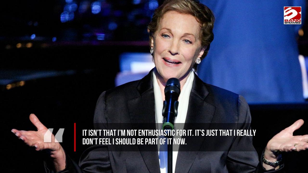 Video thumbnail for Dame Julie Andrews 'retired' from screen acting